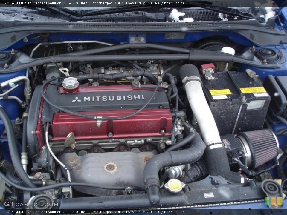 2.0 Liter Turbocharged DOHC 16-Valve MIVEC 4 Cylinder Engine for the 2004 Mitsubishi Lancer Evolution #25984236
