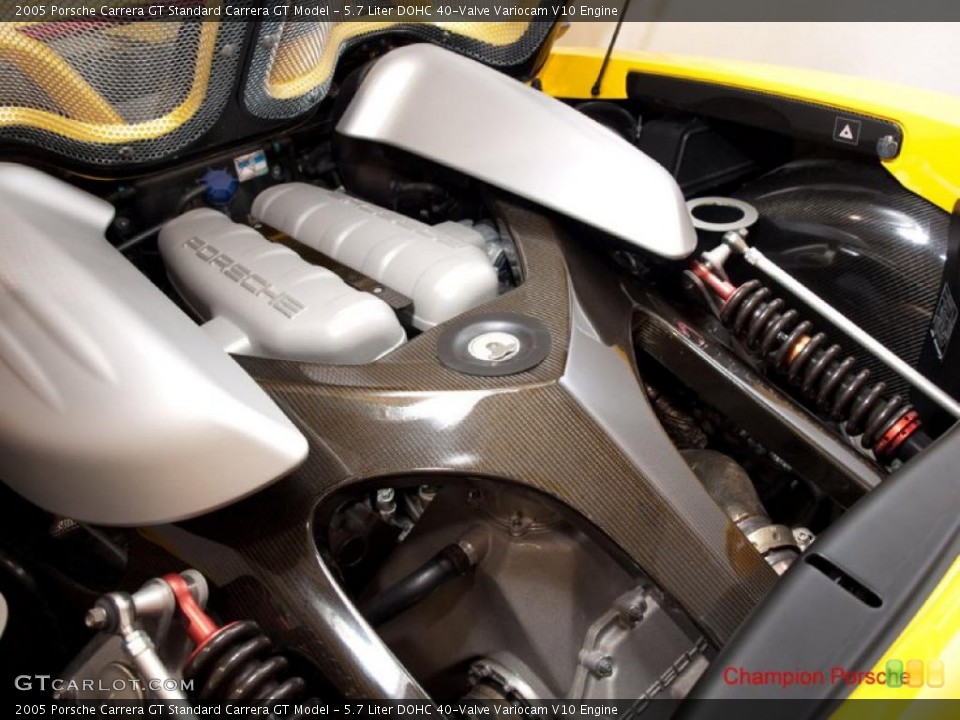 5.7 Liter DOHC 40-Valve Variocam V10 Engine for the 2005 Porsche Carrera GT #26757010