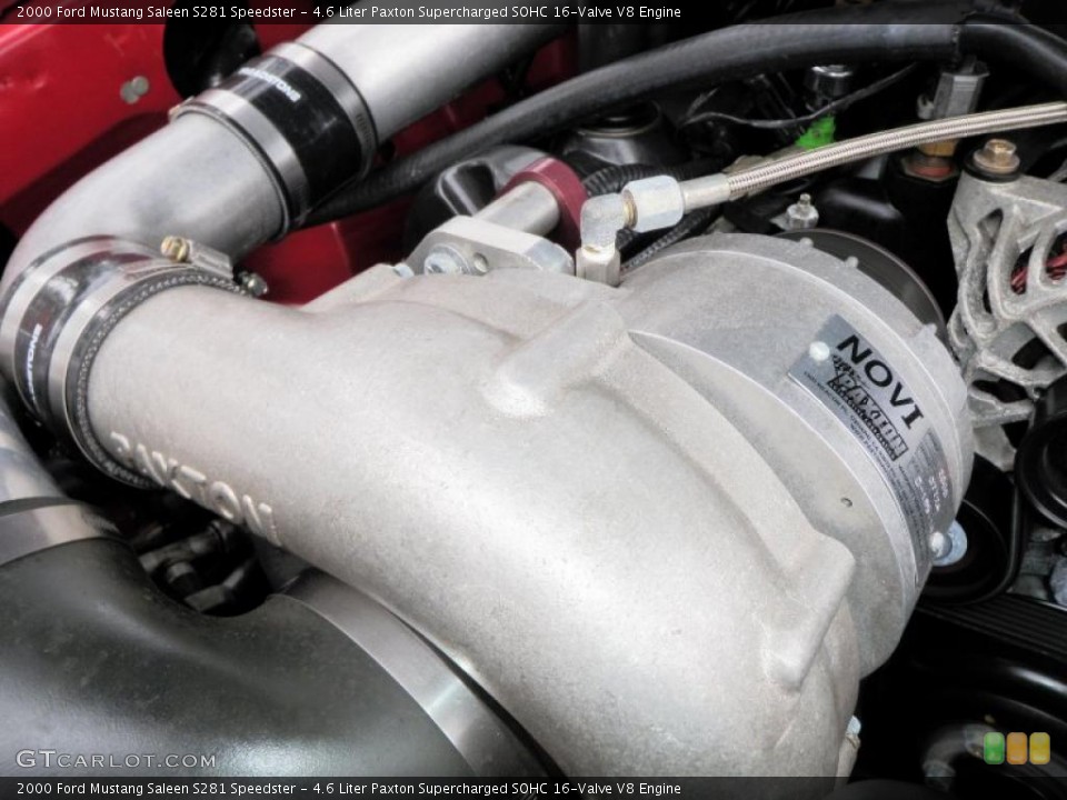 4.6 Liter Paxton Supercharged SOHC 16-Valve V8 Engine for the 2000 Ford Mustang #26998555