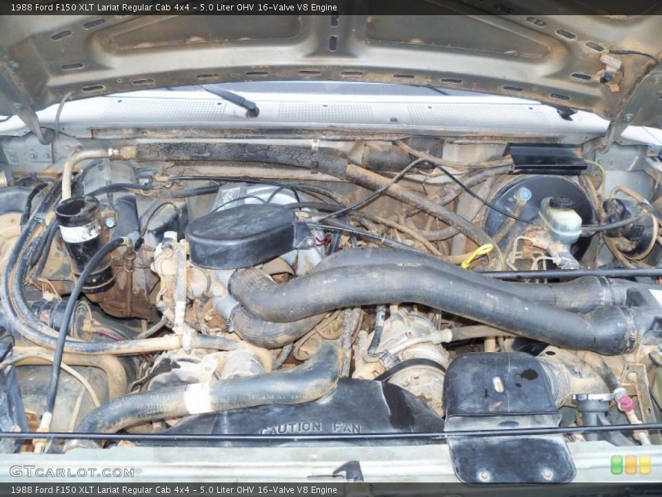 5.0 Liter OHV 16-Valve V8 Engine for the 1988 Ford F150 #27399825