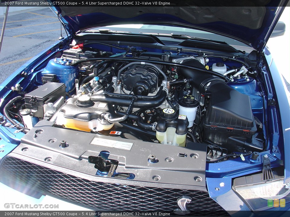 5.4 Liter Supercharged DOHC 32-Valve V8 Engine for the 2007 Ford Mustang #27501