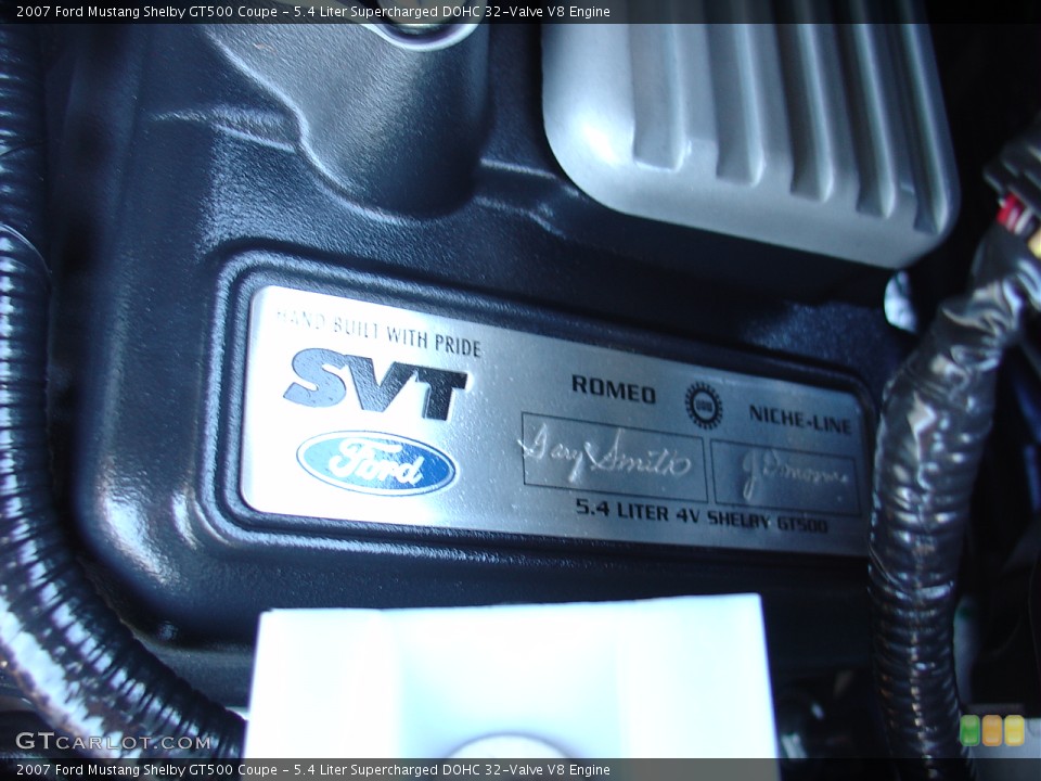 5.4 Liter Supercharged DOHC 32-Valve V8 Engine for the 2007 Ford Mustang #27525