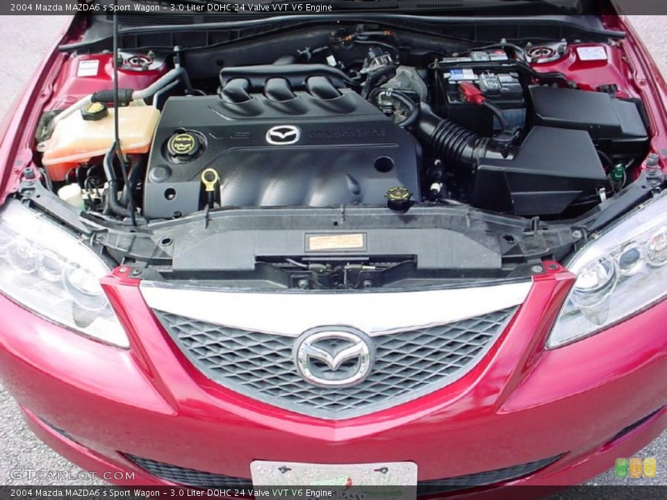 3.0 Liter DOHC 24 Valve VVT V6 Engine for the 2004 Mazda MAZDA6 #28644634