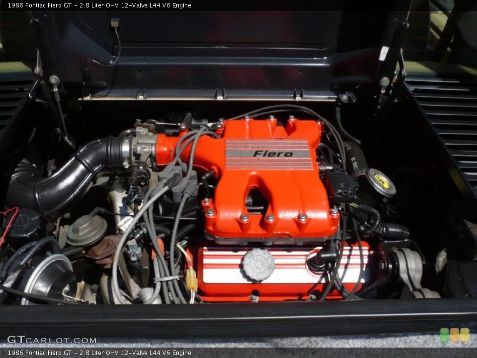 2.8 Liter OHV 12-Valve L44 V6 Engine for the 1986 Pontiac Fiero #29600834