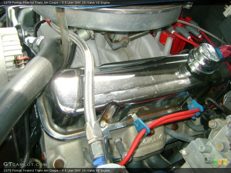 6.6 Liter OHV 16-Valve V8 Engine for the 1978 Pontiac Firebird #30135805