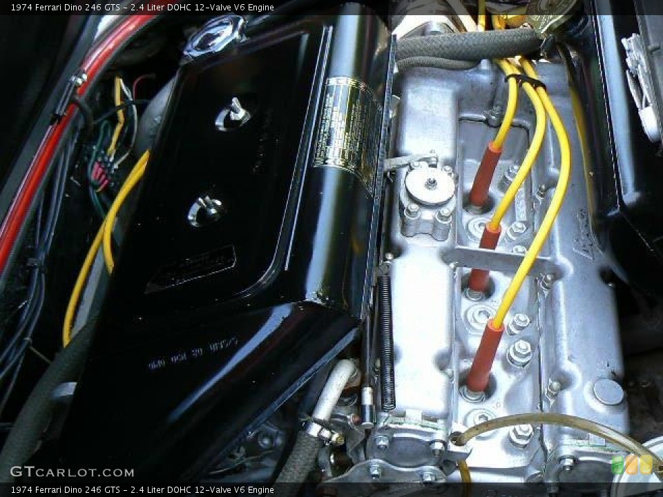 2.4 Liter DOHC 12-Valve V6 Engine for the 1974 Ferrari Dino #3038359