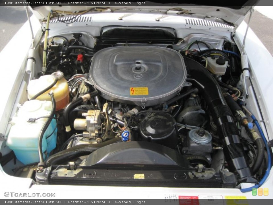 5.6 Liter SOHC 16-Valve V8 Engine for the 1986 Mercedes-Benz SL Class #31269856