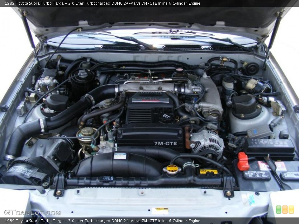 3.0 Liter Turbocharged DOHC 24-Valve 7M-GTE Inline 6 Cylinder Engine for the 1989 Toyota Supra #32487411