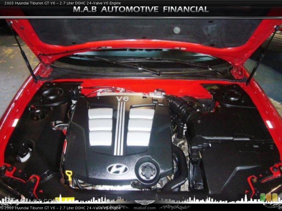 2.7 Liter DOHC 24-Valve V6 Engine for the 2003 Hyundai Tiburon #32612828