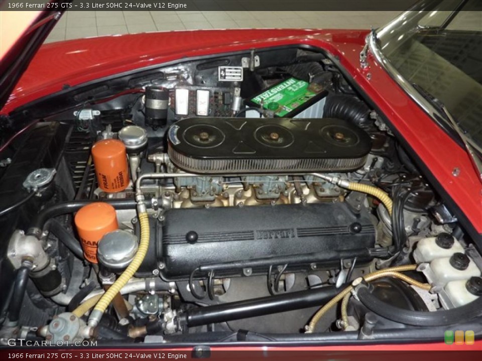 3.3 Liter SOHC 24-Valve V12 1966 Ferrari 275 Engine