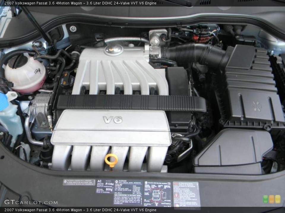 3.6 Liter DOHC 24-Valve VVT V6 Engine for the 2007 Volkswagen Passat #33410741