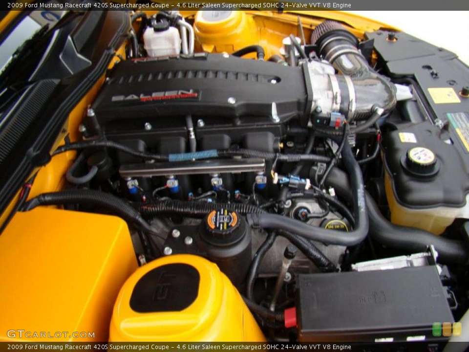 4.6 Liter Saleen Supercharged SOHC 24-Valve VVT V8 Engine for the 2009 Ford Mustang #34992255
