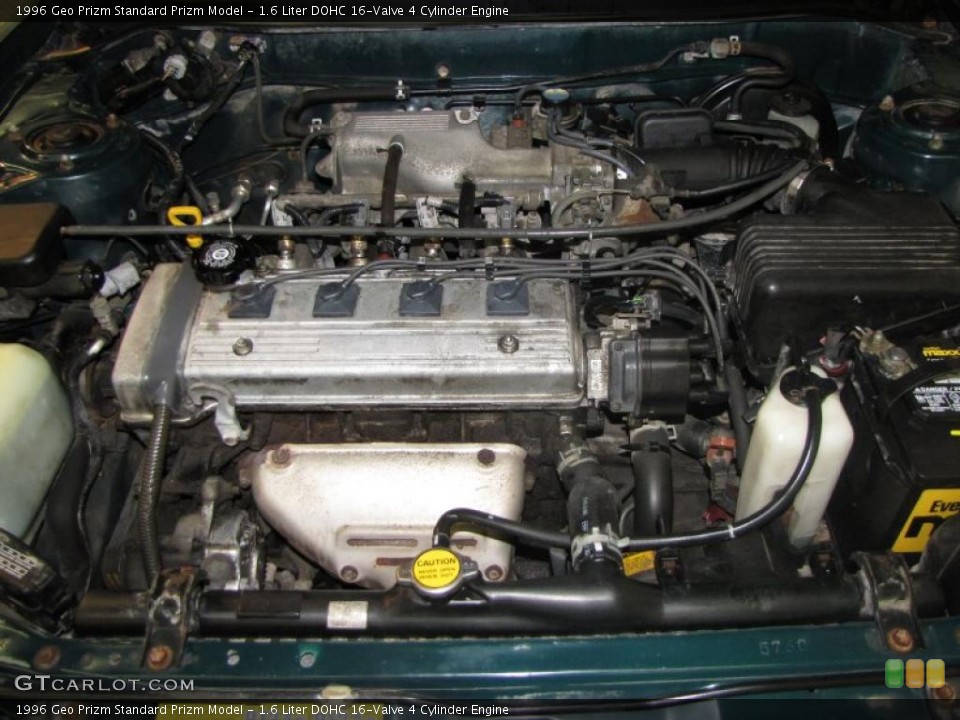 1.6 Liter DOHC 16-Valve 4 Cylinder 1996 Geo Prizm Engine