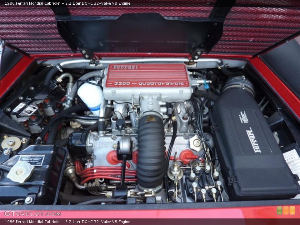 3.2 Liter DOHC 32-Valve V8 1986 Ferrari Mondial Engine