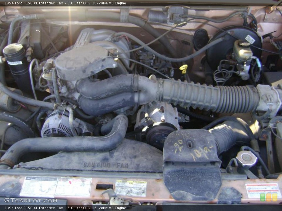 5.0 Liter OHV 16-Valve V8 1994 Ford F150 Engine