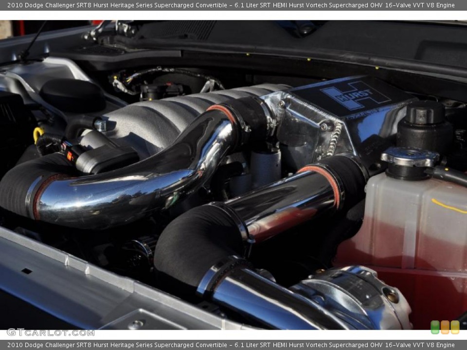 6.1 Liter SRT HEMI Hurst Vortech Supercharged OHV 16-Valve VVT V8 Engine for the 2010 Dodge Challenger #36801189