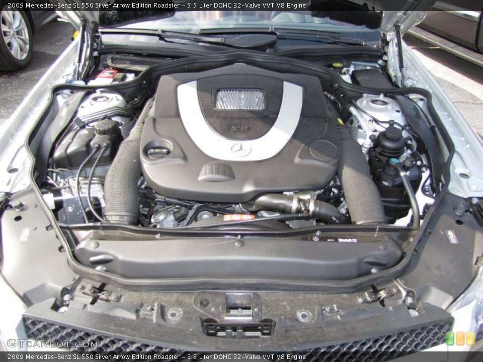 5.5 Liter DOHC 32-Valve VVT V8 Engine for the 2009 Mercedes-Benz SL #36989877