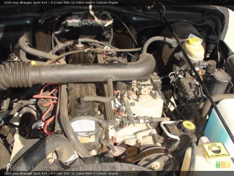 4.0 Liter OHV 12-Valve Inline 6 Cylinder Engine for the 1999 Jeep Wrangler #37358424