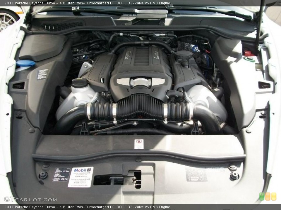 4.8 Liter Twin-Turbocharged DFI DOHC 32-Valve VVT V8 Engine for the 2011 Porsche Cayenne #37397860