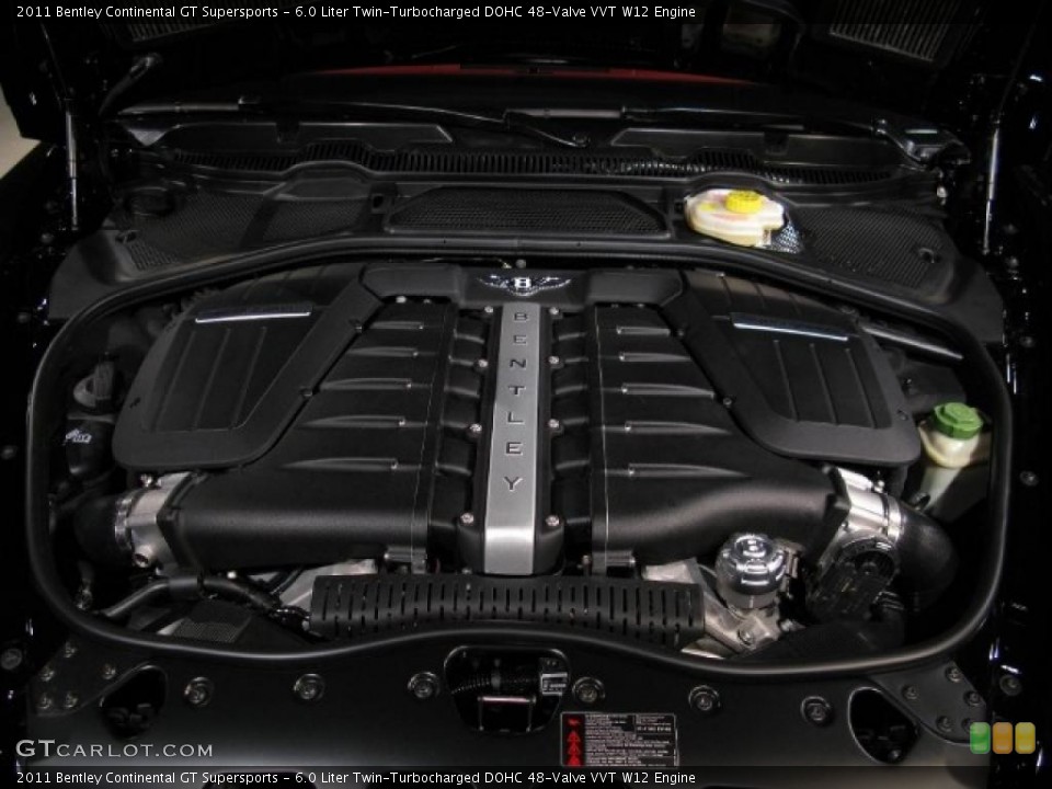 6.0 Liter Twin-Turbocharged DOHC 48-Valve VVT W12 Engine for the 2011 Bentley Continental GT #37429442