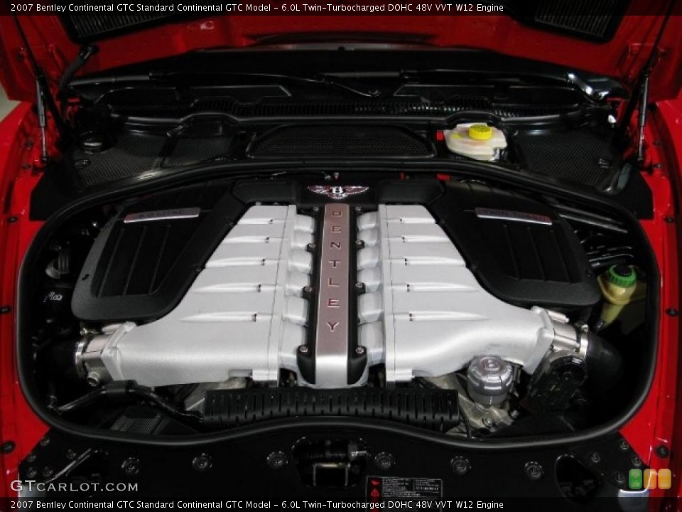 6.0L Twin-Turbocharged DOHC 48V VVT W12 Engine for the 2007 Bentley Continental GTC #37436546