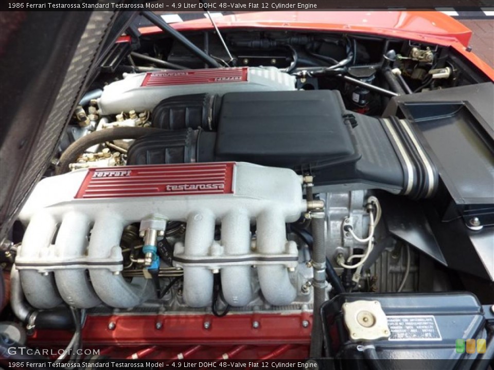 4.9 Liter DOHC 48-Valve Flat 12 Cylinder Engine for the 1986 Ferrari Testarossa #37440554