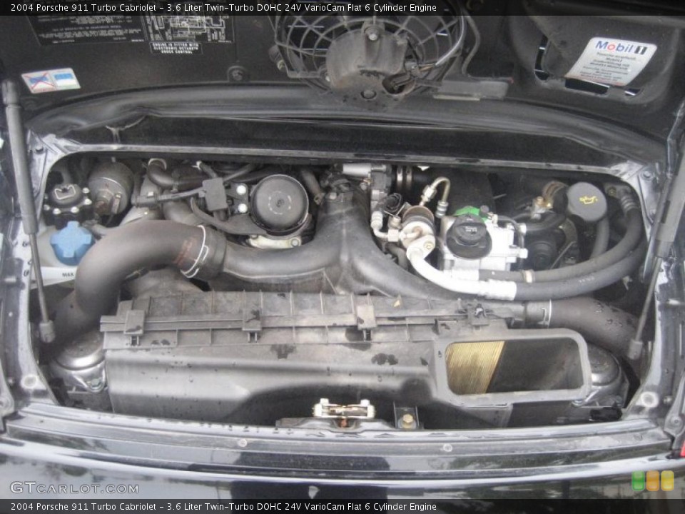3.6 Liter Twin-Turbo DOHC 24V VarioCam Flat 6 Cylinder Engine for the 2004 Porsche 911 #37442118
