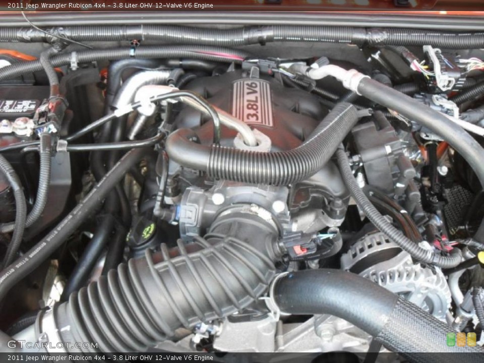 3.8 Liter OHV 12-Valve V6 Engine for the 2011 Jeep Wrangler #37480313