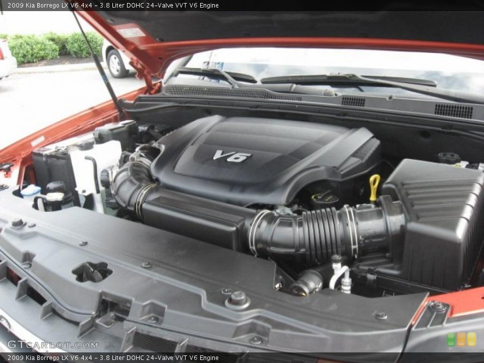 3.8 Liter DOHC 24-Valve VVT V6 Engine for the 2009 Kia Borrego #37524125