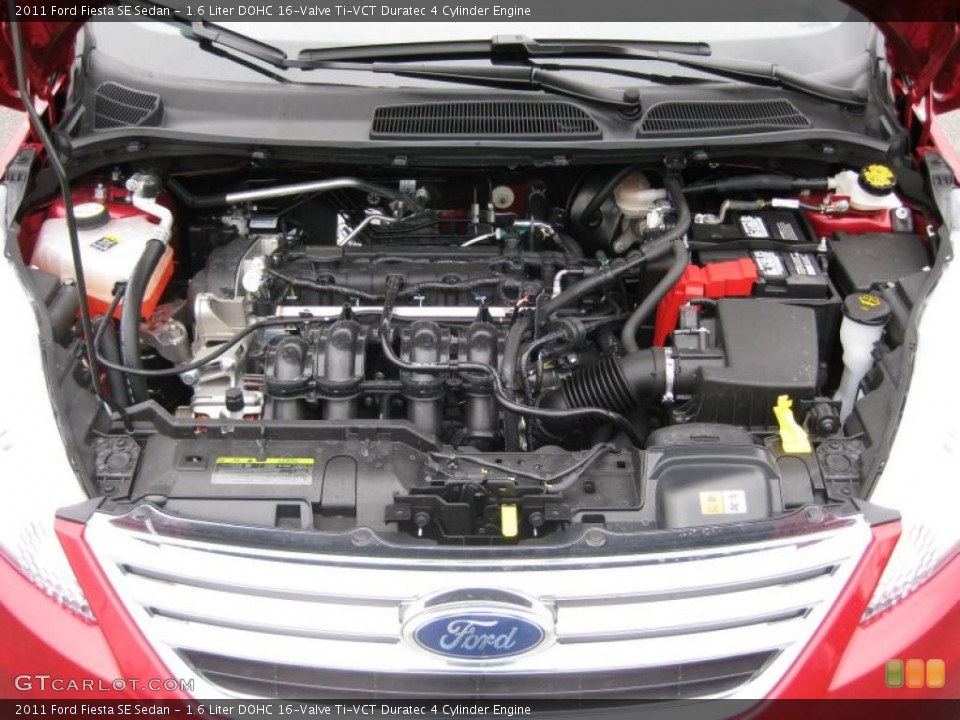 1.6 Liter DOHC 16-Valve Ti-VCT Duratec 4 Cylinder Engine for the 2011 Ford Fiesta #37535180