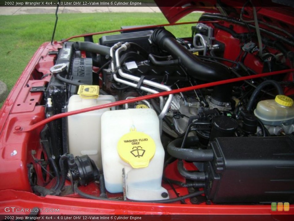 4.0 Liter OHV 12-Valve Inline 6 Cylinder Engine for the 2002 Jeep Wrangler #37556060