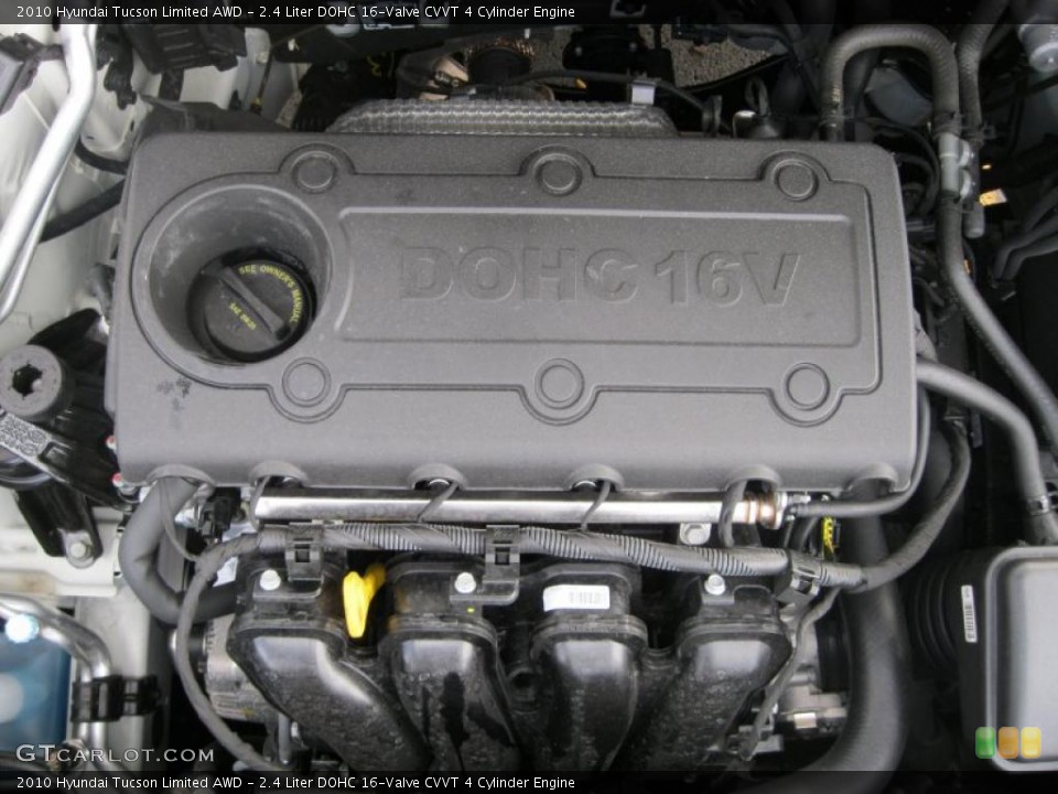2.4 Liter DOHC 16-Valve CVVT 4 Cylinder Engine for the 2010 Hyundai Tucson #37564972