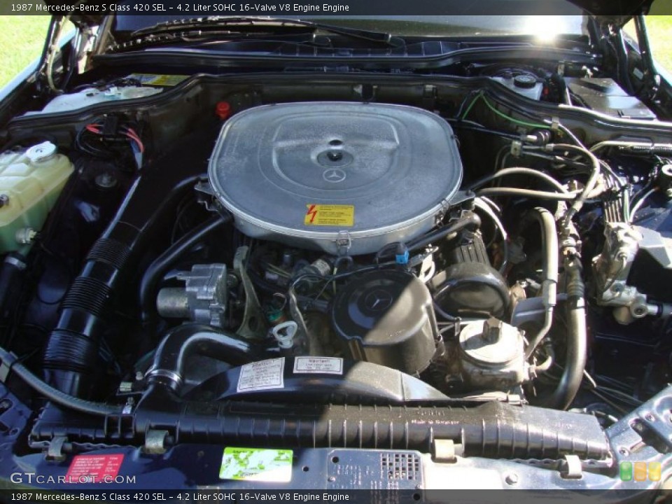 4.2 Liter SOHC 16-Valve V8 Engine 1987 Mercedes-Benz S Class Engine
