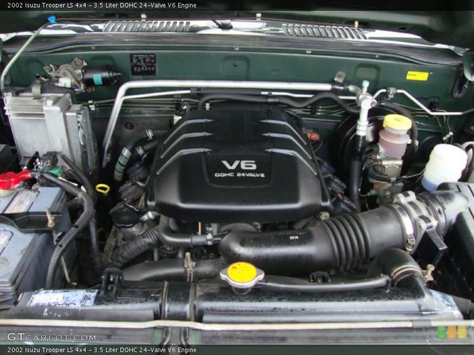 3.5 Liter DOHC 24-Valve V6 2002 Isuzu Trooper Engine