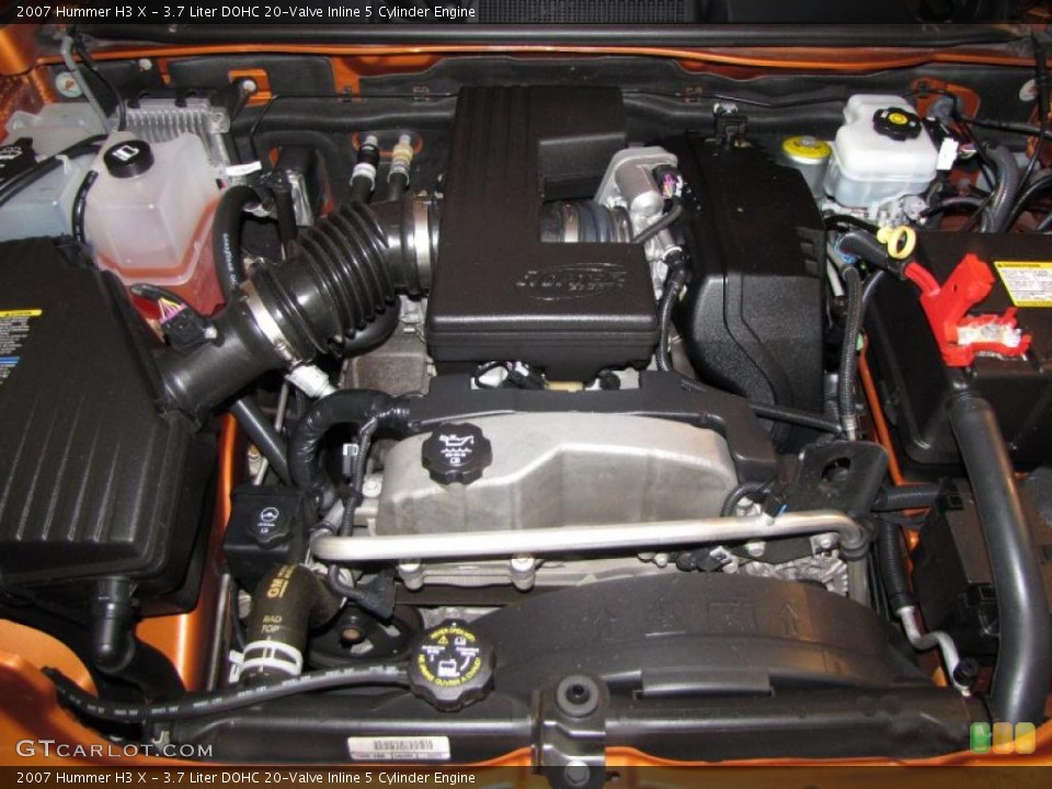 3.7 Liter DOHC 20-Valve Inline 5 Cylinder Engine for the 2007 Hummer H3 #37619192