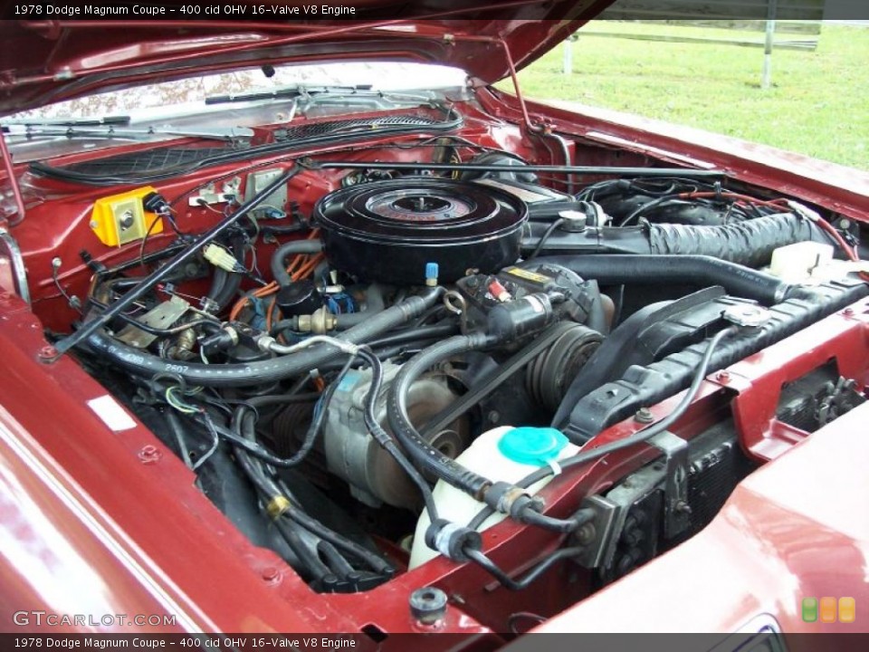 400 cid OHV 16-Valve V8 Engine for the 1978 Dodge Magnum #37666714