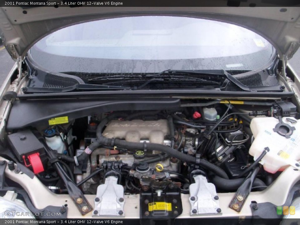 3.4 Liter OHV 12-Valve V6 Engine for the 2001 Pontiac Montana #37681434