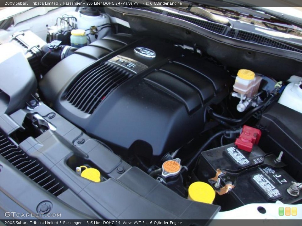 3.6 Liter DOHC 24-Valve VVT Flat 6 Cylinder Engine for the 2008 Subaru Tribeca #37724347