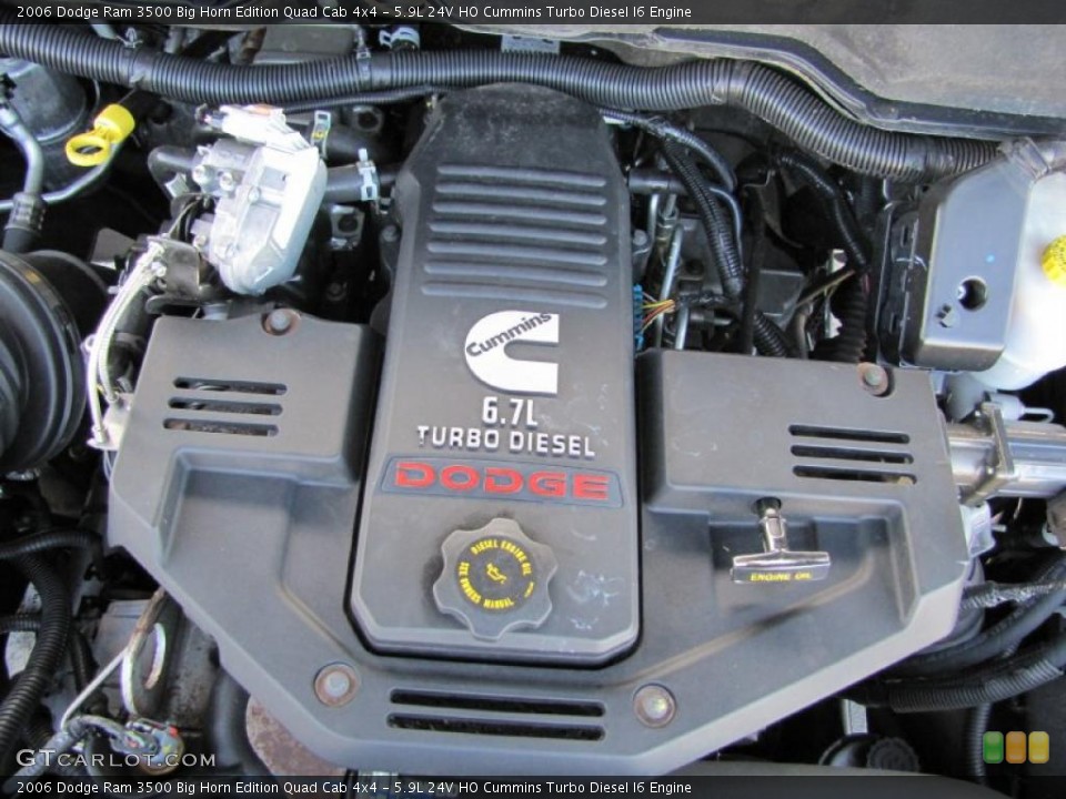 5.9L 24V HO Cummins Turbo Diesel I6 2006 Dodge Ram 3500 Engine