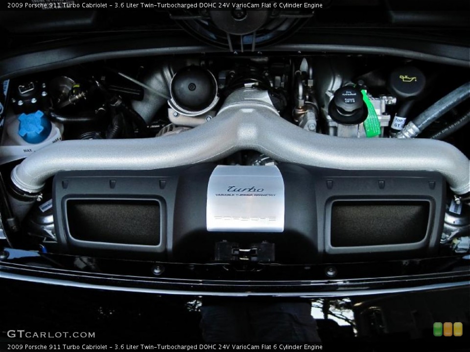 3.6 Liter Twin-Turbocharged DOHC 24V VarioCam Flat 6 Cylinder Engine for the 2009 Porsche 911 #37772362