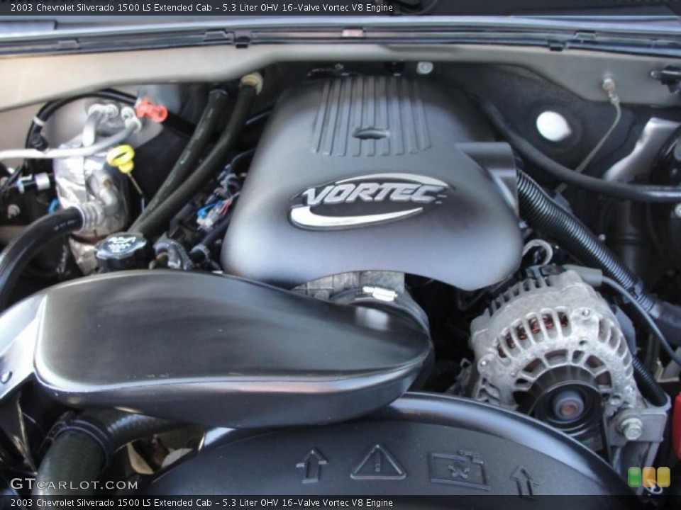 5.3 Liter OHV 16-Valve Vortec V8 Engine for the 2003 Chevrolet Silverado 1500 #37785680