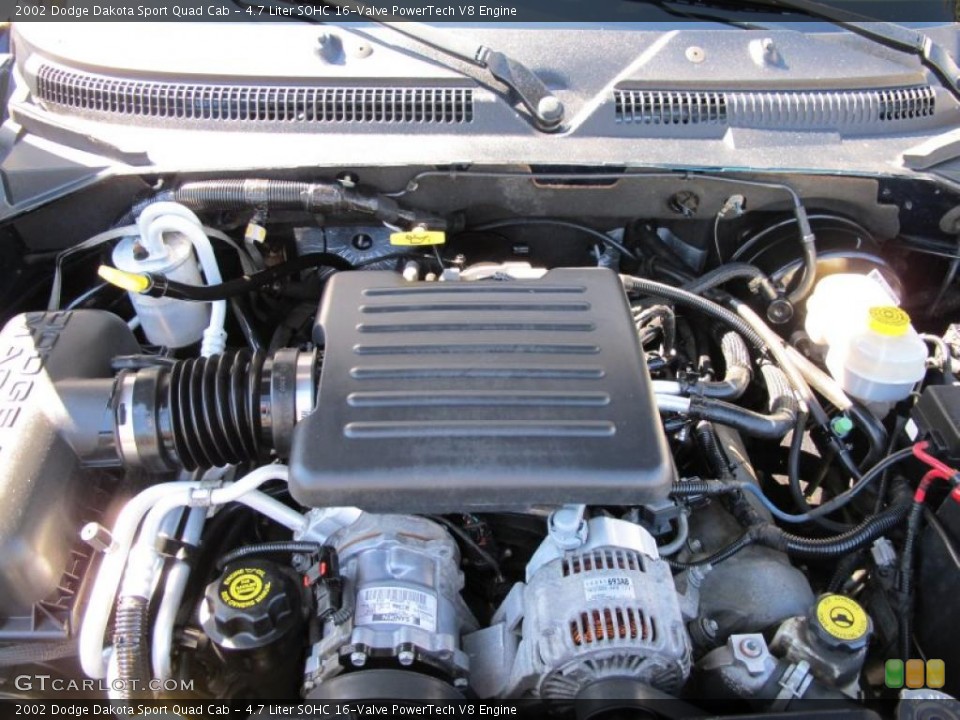 4.7 Liter SOHC 16-Valve PowerTech V8 Engine for the 2002 Dodge Dakota #37786196