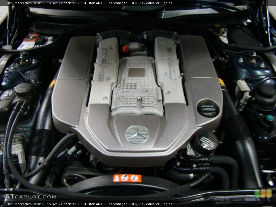 5.4 Liter AMG Supercharged SOHC 24-Valve V8 Engine for the 2005 Mercedes-Benz SL #37802488