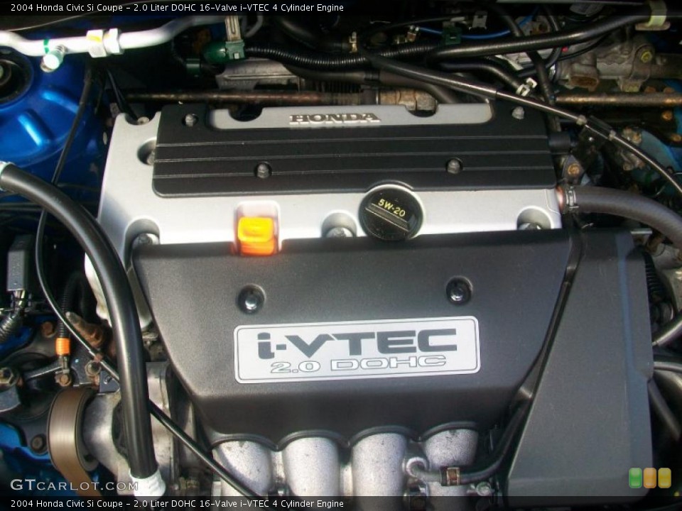 2.0 Liter DOHC 16-Valve i-VTEC 4 Cylinder 2004 Honda Civic Engine