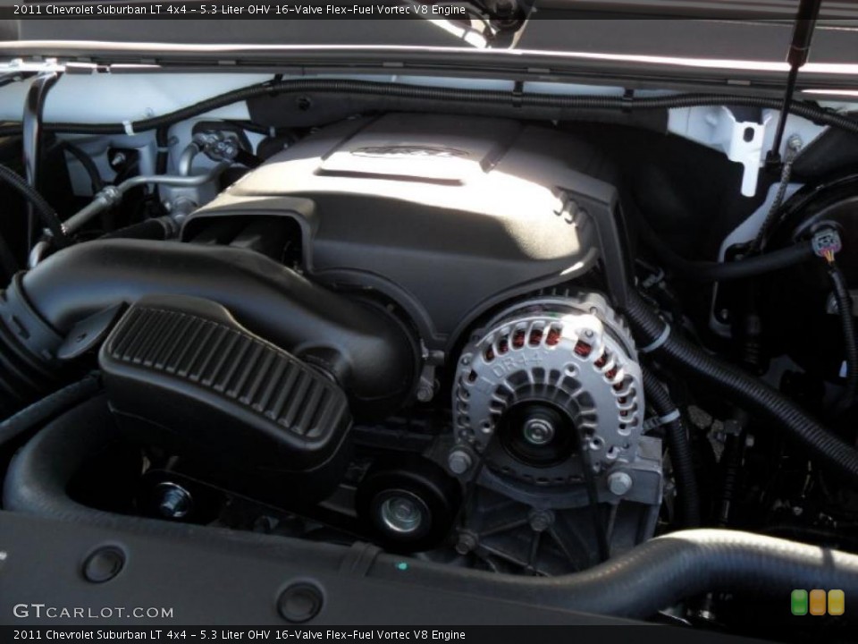 5.3 Liter OHV 16-Valve Flex-Fuel Vortec V8 Engine for the 2011 Chevrolet Suburban #37812800
