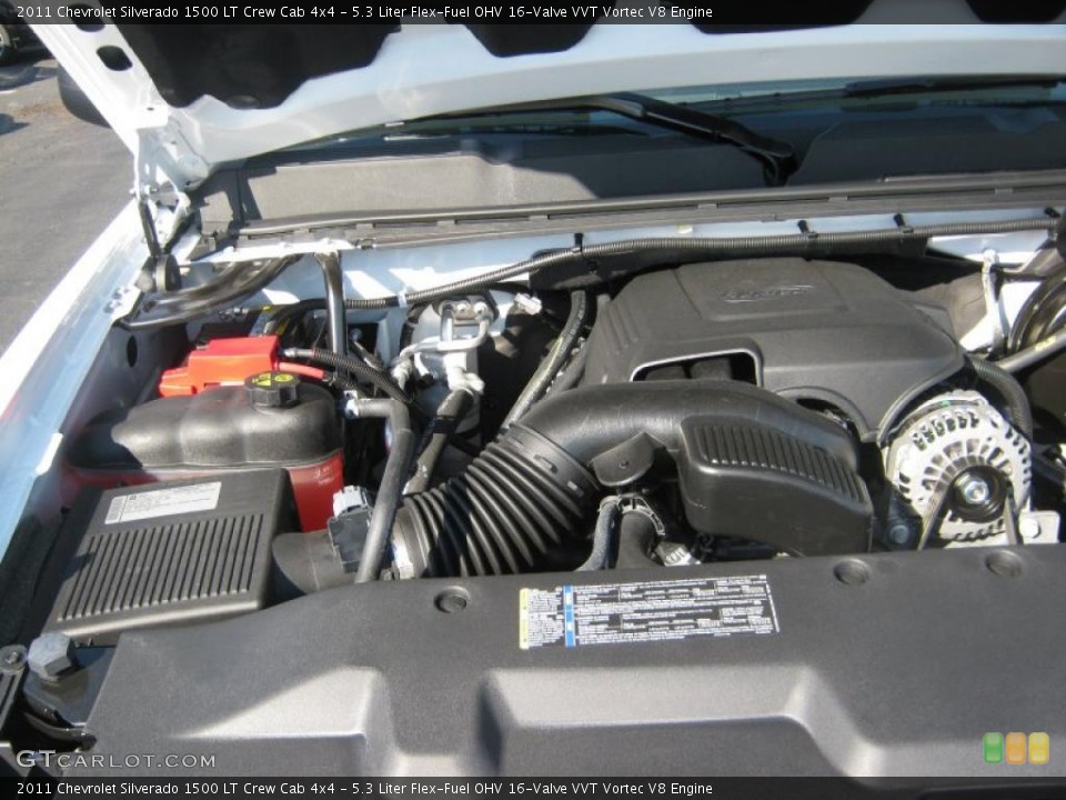 5.3 Liter Flex-Fuel OHV 16-Valve VVT Vortec V8 Engine for the 2011 Chevrolet Silverado 1500 #37819506