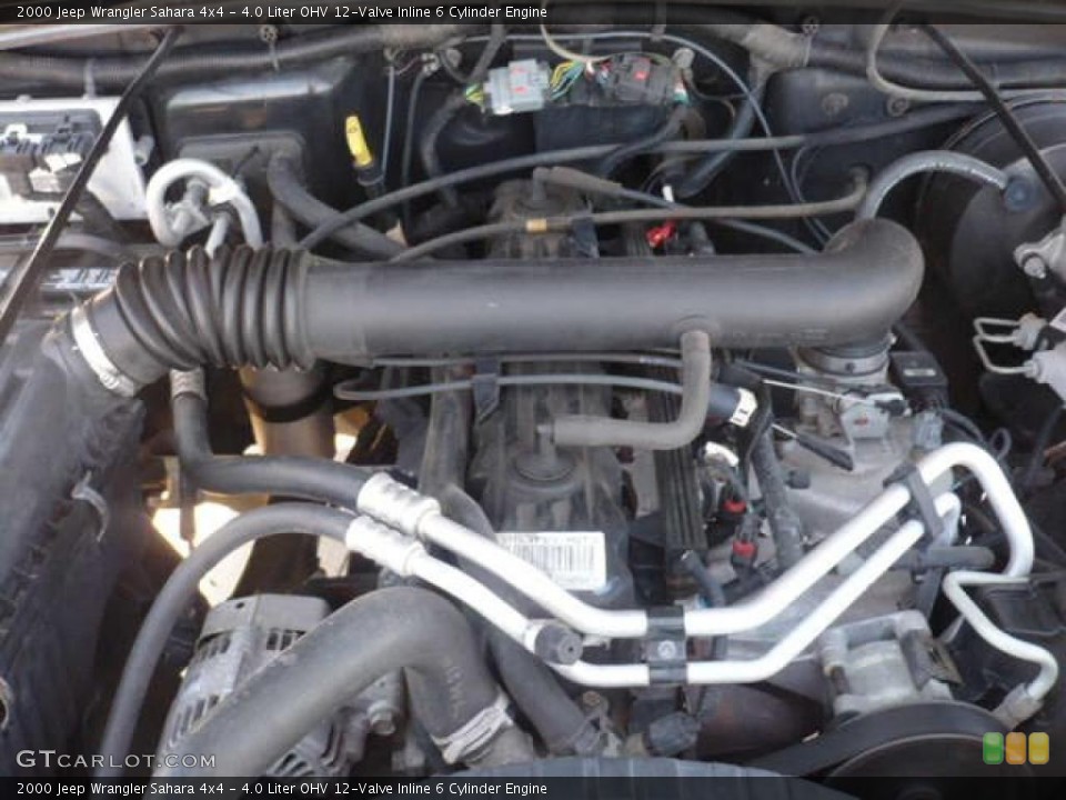 4.0 Liter OHV 12-Valve Inline 6 Cylinder Engine for the 2000 Jeep Wrangler #37843843
