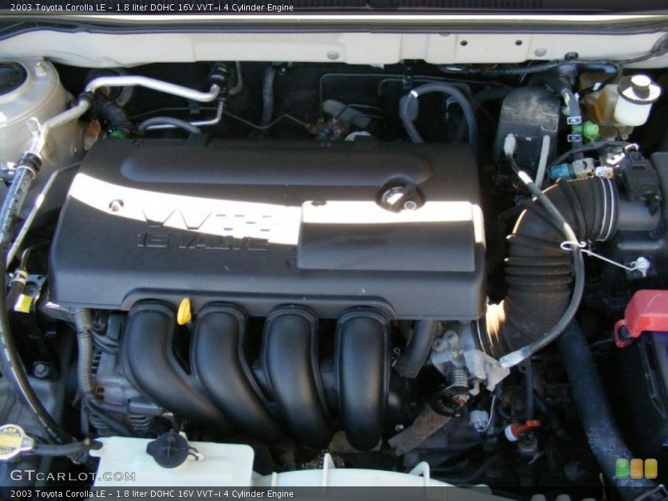 1.8 liter DOHC 16V VVT-i 4 Cylinder Engine for the 2003 Toyota Corolla #37852851
