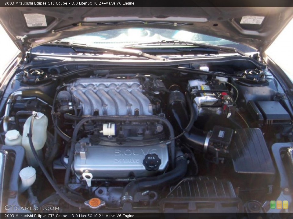 3.0 Liter SOHC 24-Valve V6 Engine for the 2003 Mitsubishi Eclipse #37866435
