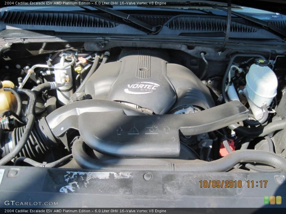 6.0 Liter OHV 16-Valve Vortec V8 Engine for the 2004 Cadillac Escalade #37880924